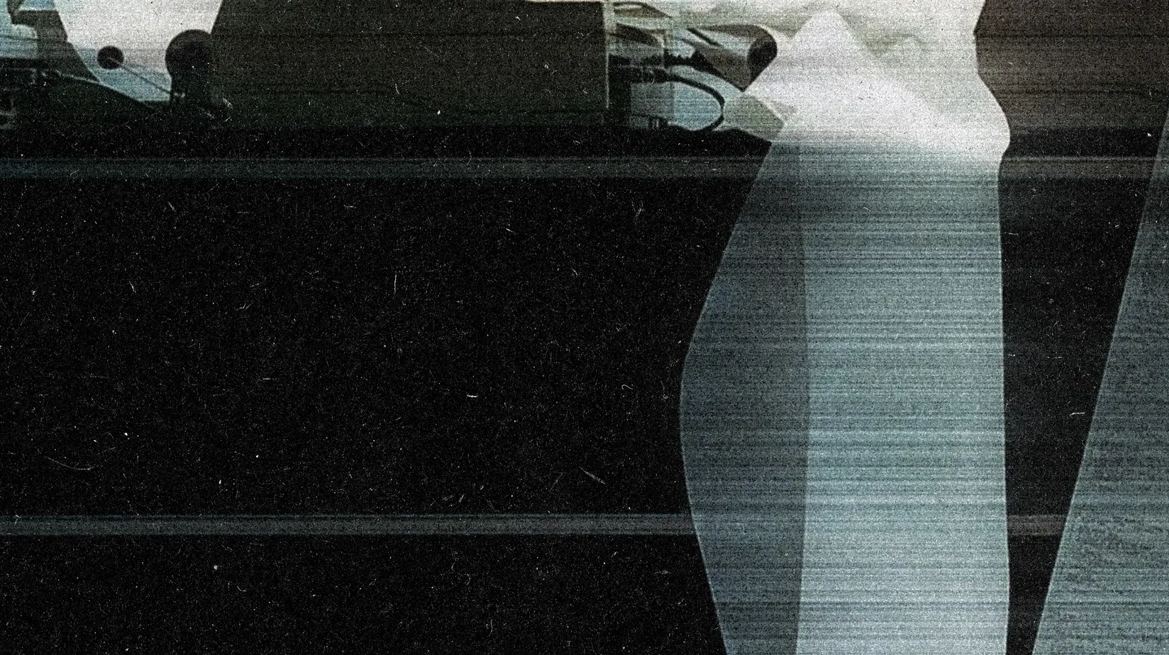 Dark high-contrast industrial texture with horizontal lines